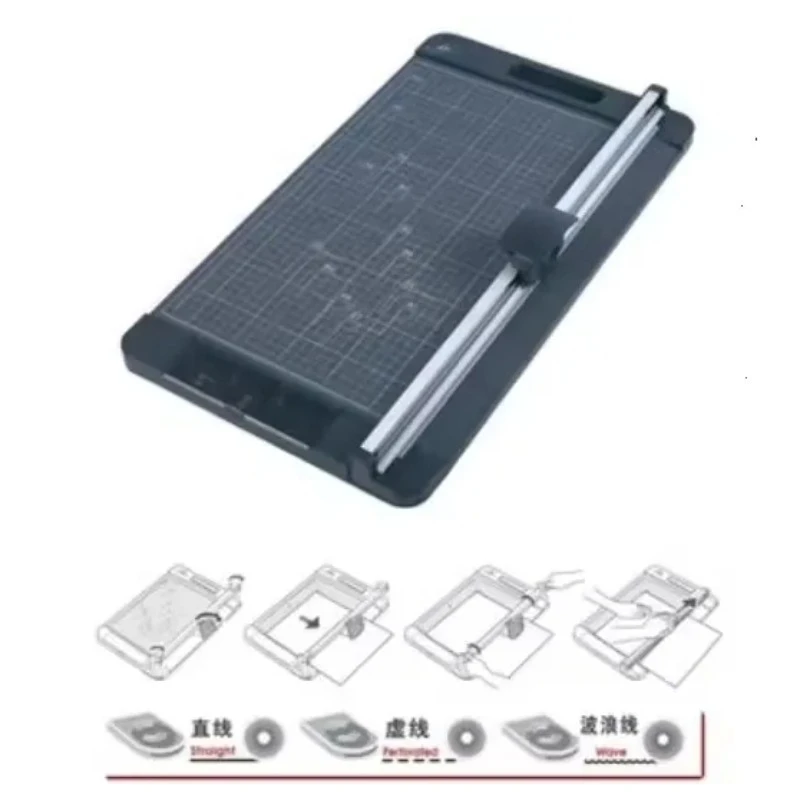 Multi-Functional A4 Rotary Paper Cutter Manual Power Practical Paper Trimmer