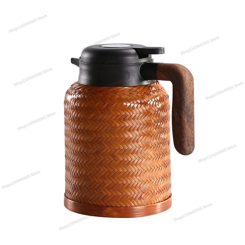 For bamboo shell thermos cup creative portable stainless steel liner household water cup hand cup