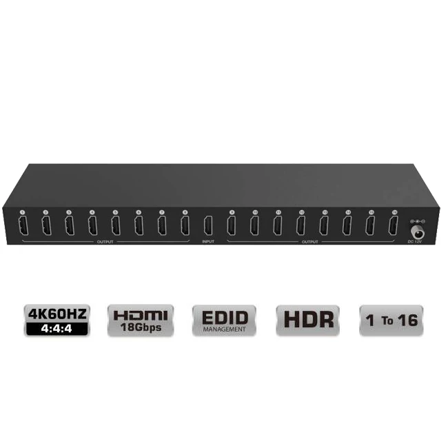 

18Gbps 1x16 HDMI Splitter with EDID Splitter HDMI for Home Theater System
