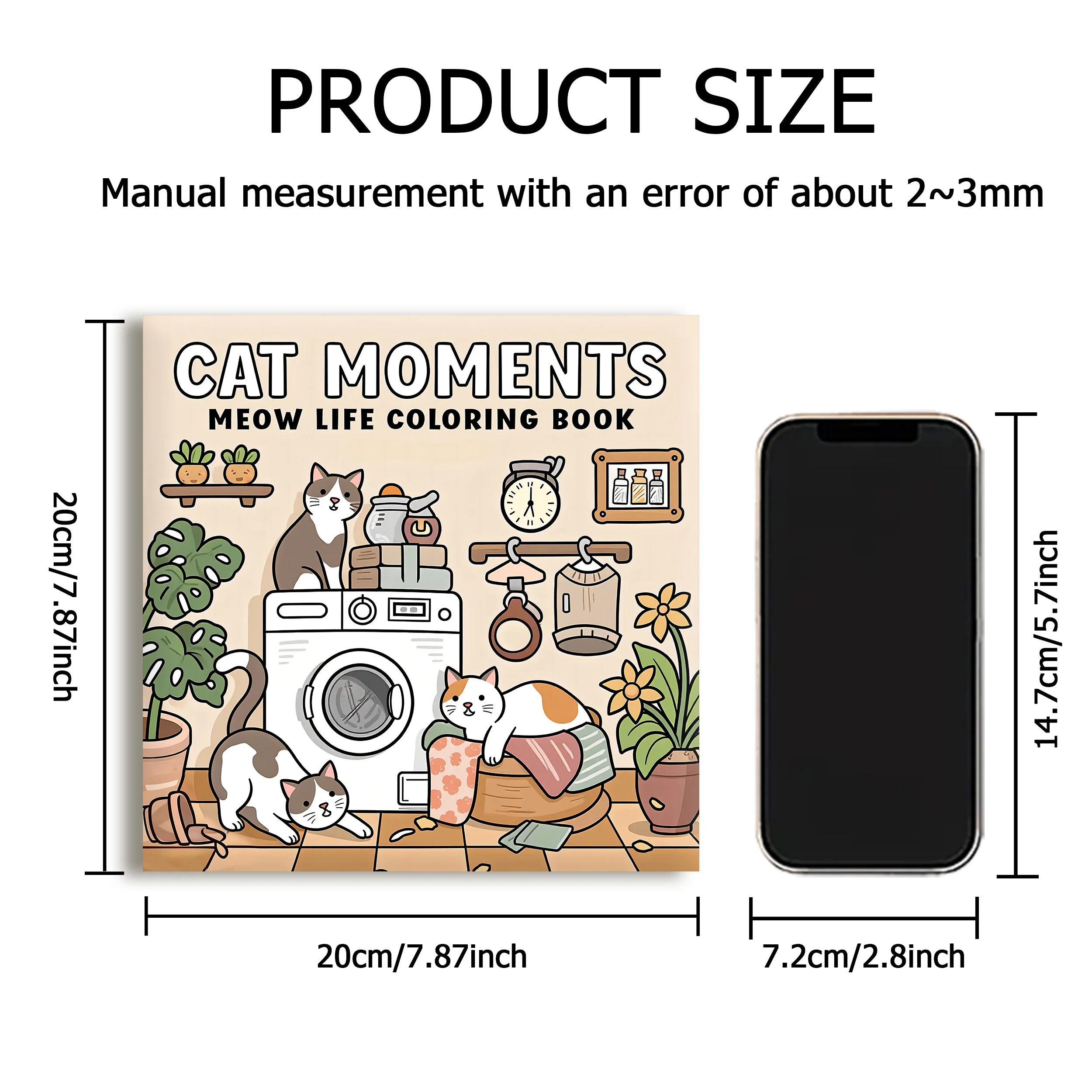 كتاب تلوين للكبار من Cat Moments، كتاب فريد من نوعه للاسترخاء، ورق مطور لتلوين مريح، هدية مثالية لصديق