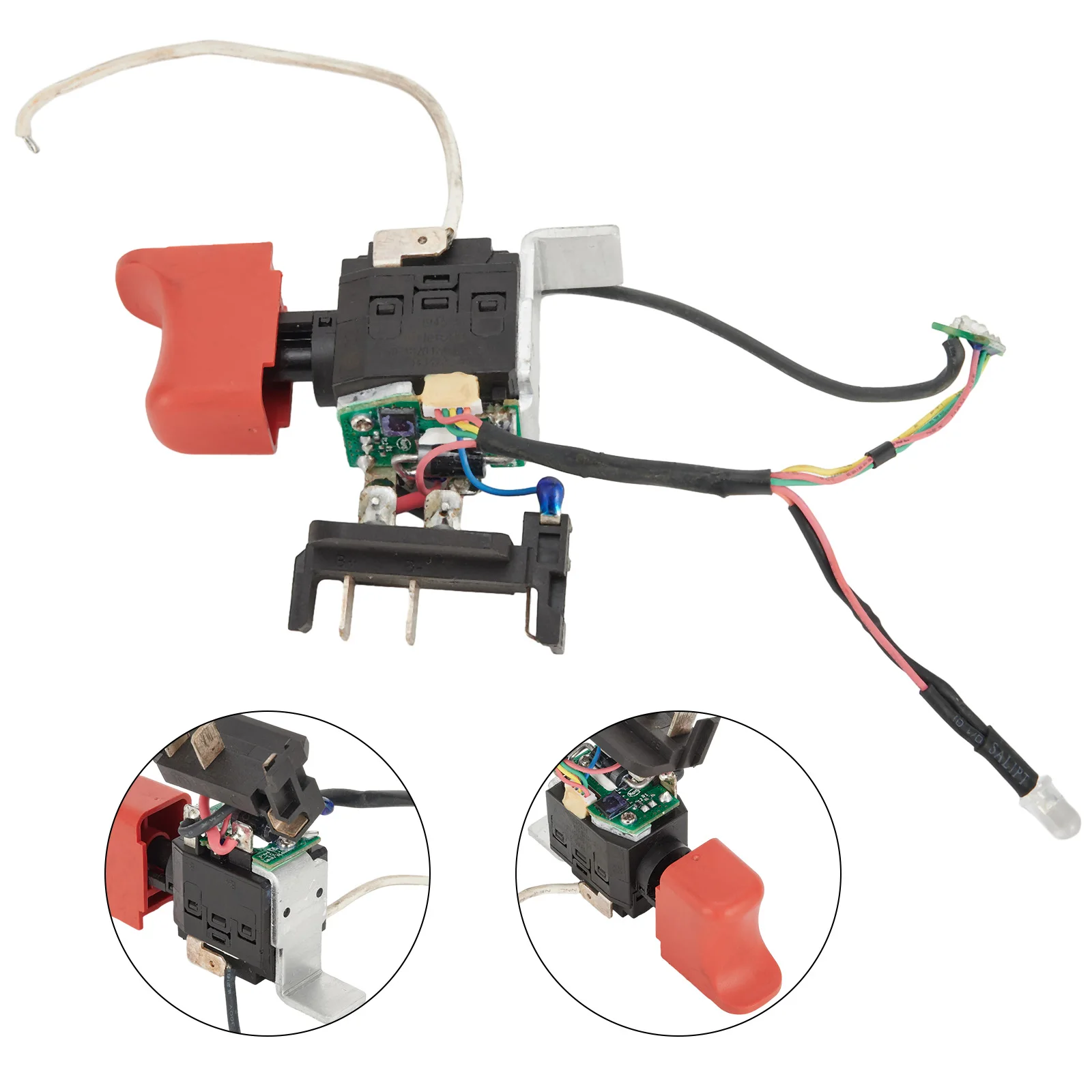 Cavi Trapano Trigger Switch Multimetro Test Business Industriale Per METABO Power Power Tool 1PC BS10.8V Interruttore Cordless