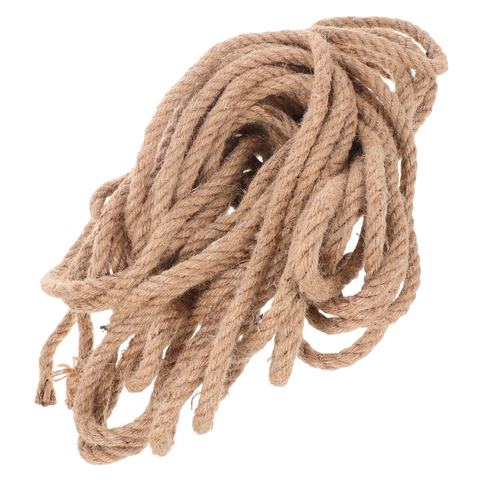 Corde en jute naturelle épaisse et résistante pour le jardinage, l'emballage, les loisirs créatifs, les décorations suspendues et le jardinage côtier