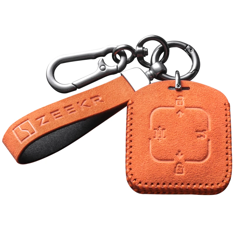 Alcantara-Juste de porte-clés pour ZEEKR 001, étui à clés, accessoires de voiture