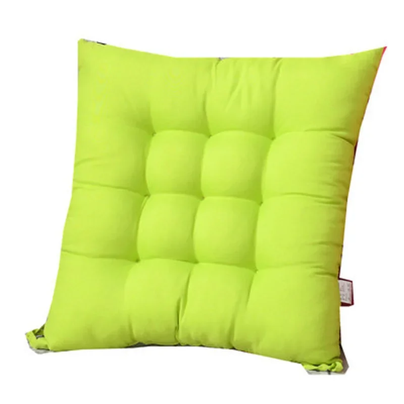 Soft Sanded Chair Seat Cushion 35x35cm Fixed Tie Design Comfort Sitting Mat Practical Home Office Kitchen Chair Accessories