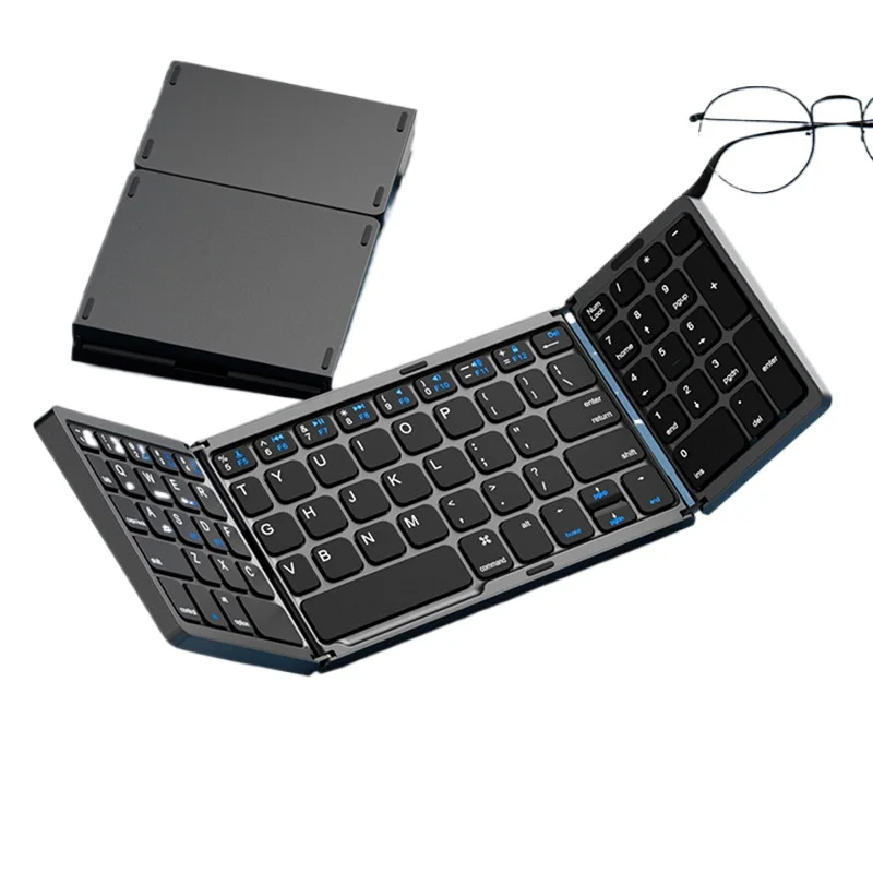 

Folding bluetooth, wireless keyboard trackpad, laptop ipad phablet phone office
