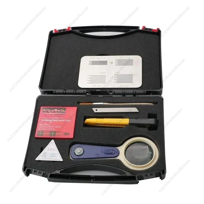 4-in-1 Cross-Hatch Adhesion Tester, SISI Cross Cut Guide with Grid Plate for Coating Adhesion Test