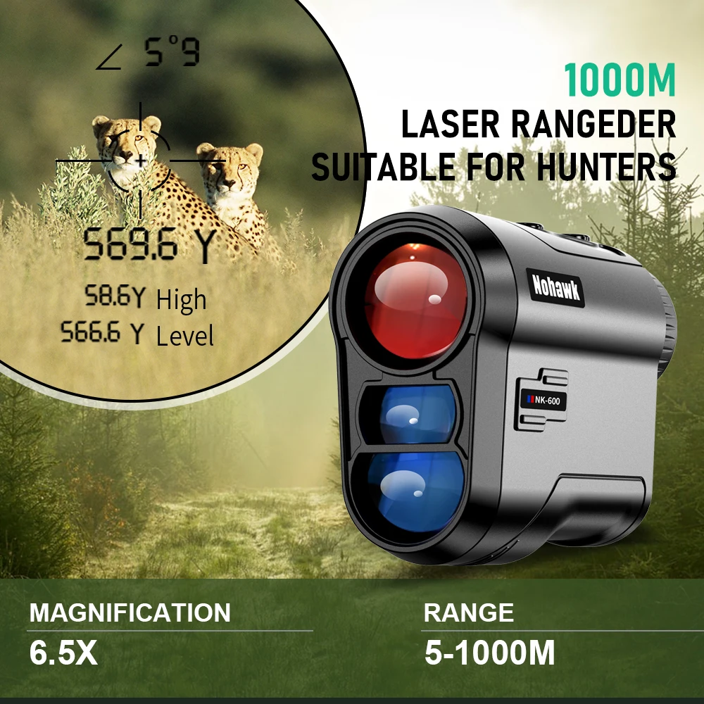 Golf Range Finder With Slope Laser Range Finder Telescope Distance Meter for Golf Sport, Hunting, Survey