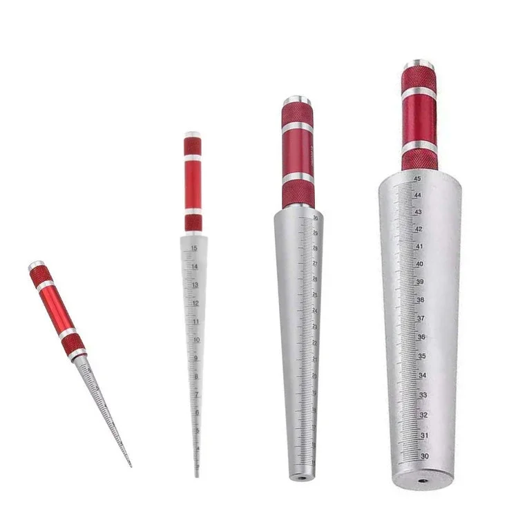 1-6.5mm 3-15mm 15-30mm 30-45mm Conical Feeler Gauge Taper Cone Cylinder Gauge for Diameter Feeler Gage