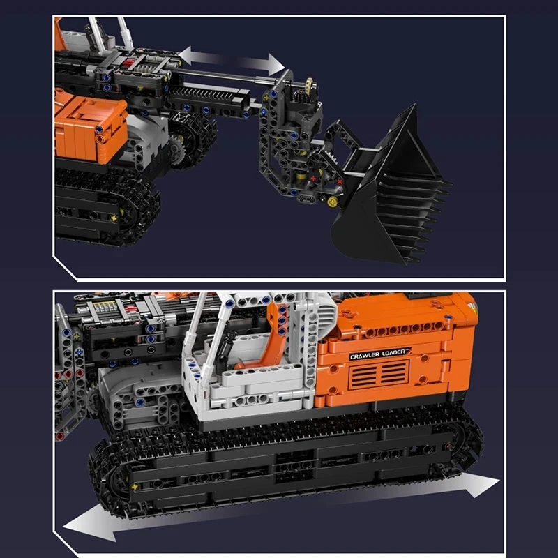 Form KING 17054 pilot techniczny zmotoryzowany Gopher Loader klocki do budowy samochód ciężarowy klocki zabawki dla prezenty dla dzieci chłopców