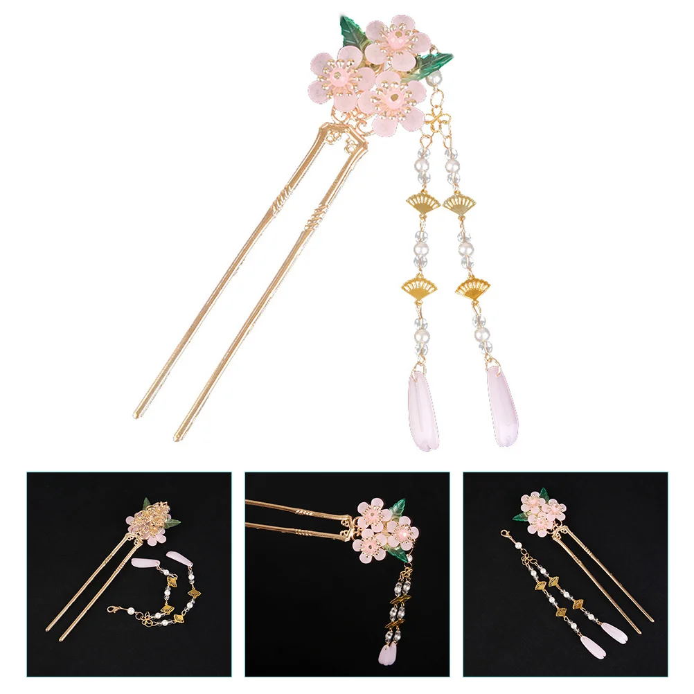 Hanfu Hair Accessories Hairpin Bobby Pins for Women Sticks Long French Alloy Wedding