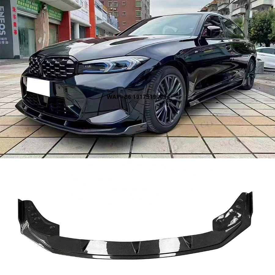 

2019+ for B-MW 3 Series G20 G28 Sports Carbon Fiber Bodykit New G20 Front Lip Spoiler Bumper Lip Splitter for B-MW 3 Series