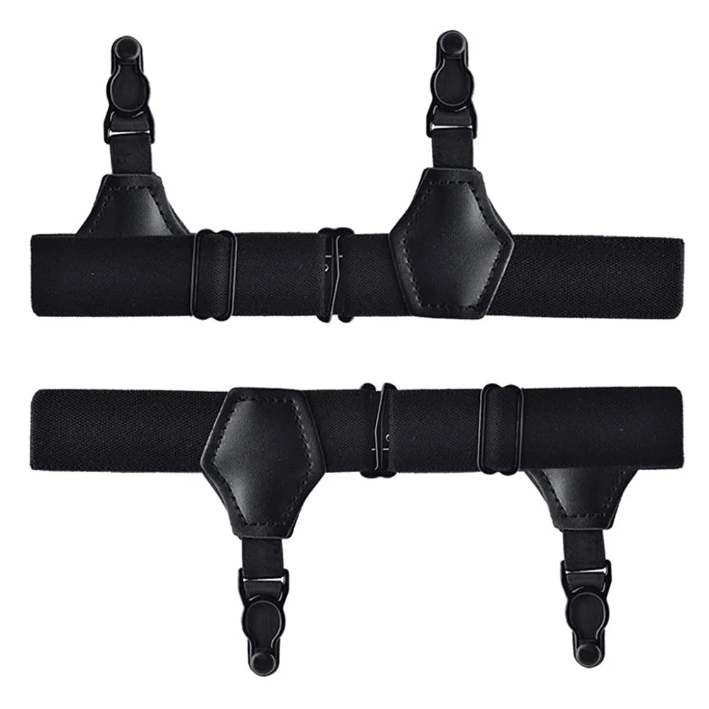 1 Paar schwarze Socken-Strumpfbänder für Damen und Mädchen, JK, japanischer Stil, verstellbar, elastisch, rutschfest, Socken-Strumpfhalter, Gürtel, Bein-Hosenträger – Detail 7