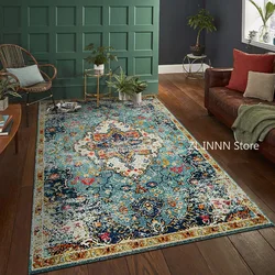 Bohemia oturma odası kilim dekorasyon yatak Deluxe anti kayma paspaslar geniş alan halı salonu İran halısı yıkanabilir