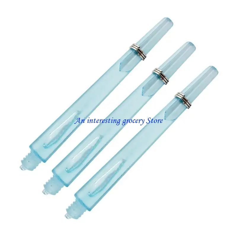 652D 12Pcs 4.5mm Screw Thread Clear Darts Stem Plastic Darts Shafts Darts Accessorys
