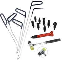 Herramientas profesionales de eliminación de abolladuras sin pintura para automoción, extractor de abolladuras de coche, varilla, gancho, martillo, puerta, abolladuras, herramientas de eliminación de granizo