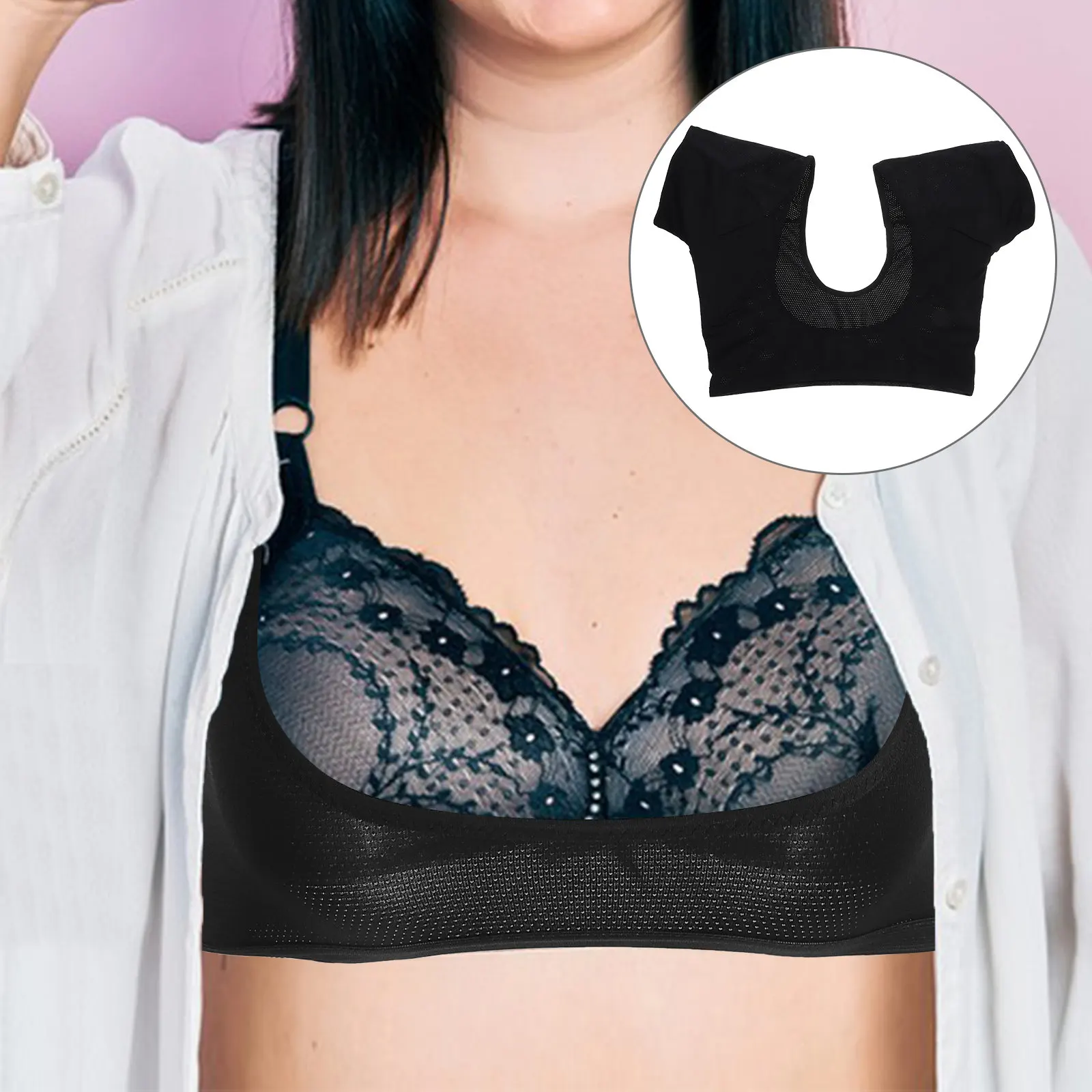 

Женская дышащая майка от пота подмышками из полиэстера, впитывающая пот, защитная майка-поддевка для бега, йоги, волейбола