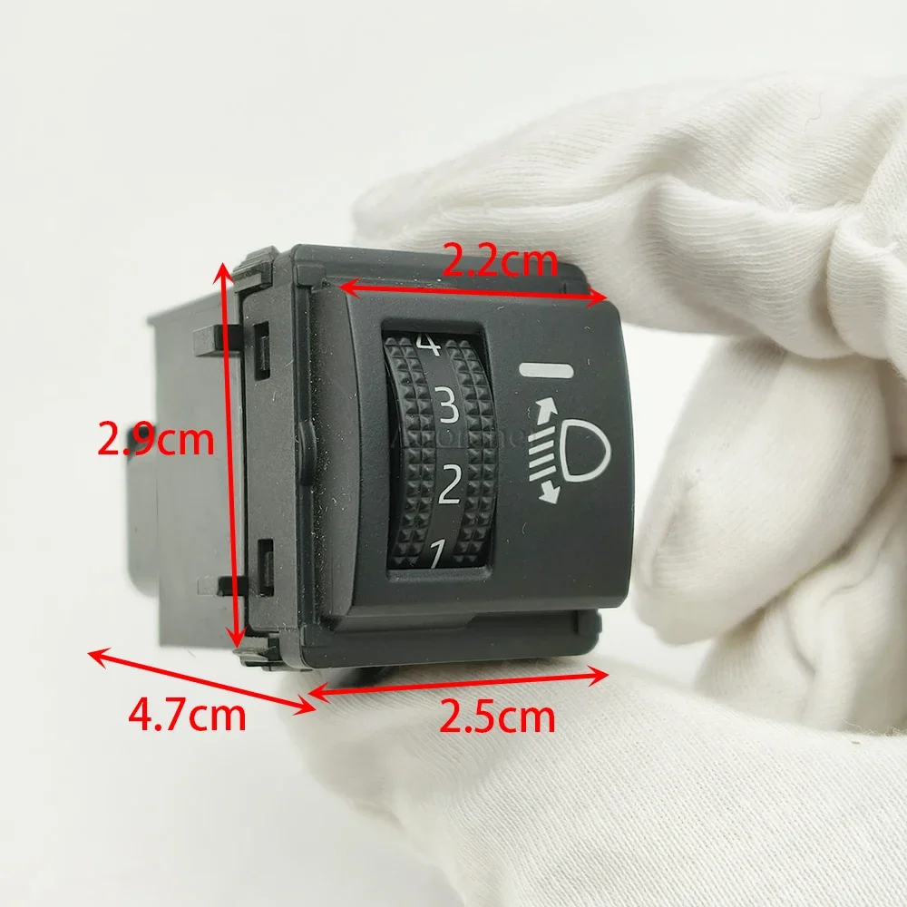 Car Headlight Adjustment Switch Light Brightness Adjust Switch Button Accessories Suitable For Toyota Wildlander RAV4