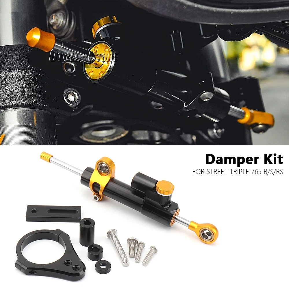 

Motorcycles Accessories Steering Stabilize Damper Bracket Mount Kit For Street Triple 765R STREET TRIPLE 765S 765RS 765 R S RS