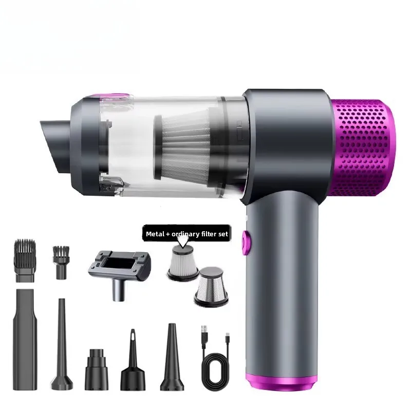 Wireless Car Vacuum Cleaner High Power Integrated Blowing and Suction Handheld Keyboard, Outdoor, House and Pet