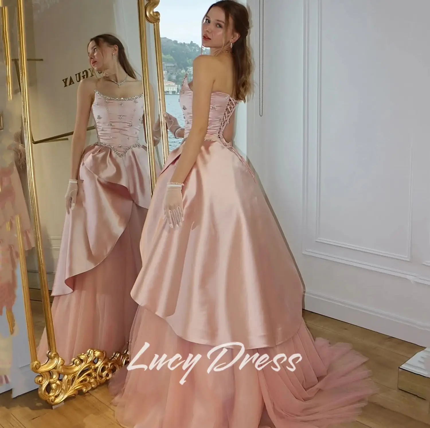 Lucy op maat gemaakte galajurk bruiloft avondjurk vrouw op maat gemaakte gelegenheidsjurken voor speciale gelegenheden elegante feestjurken