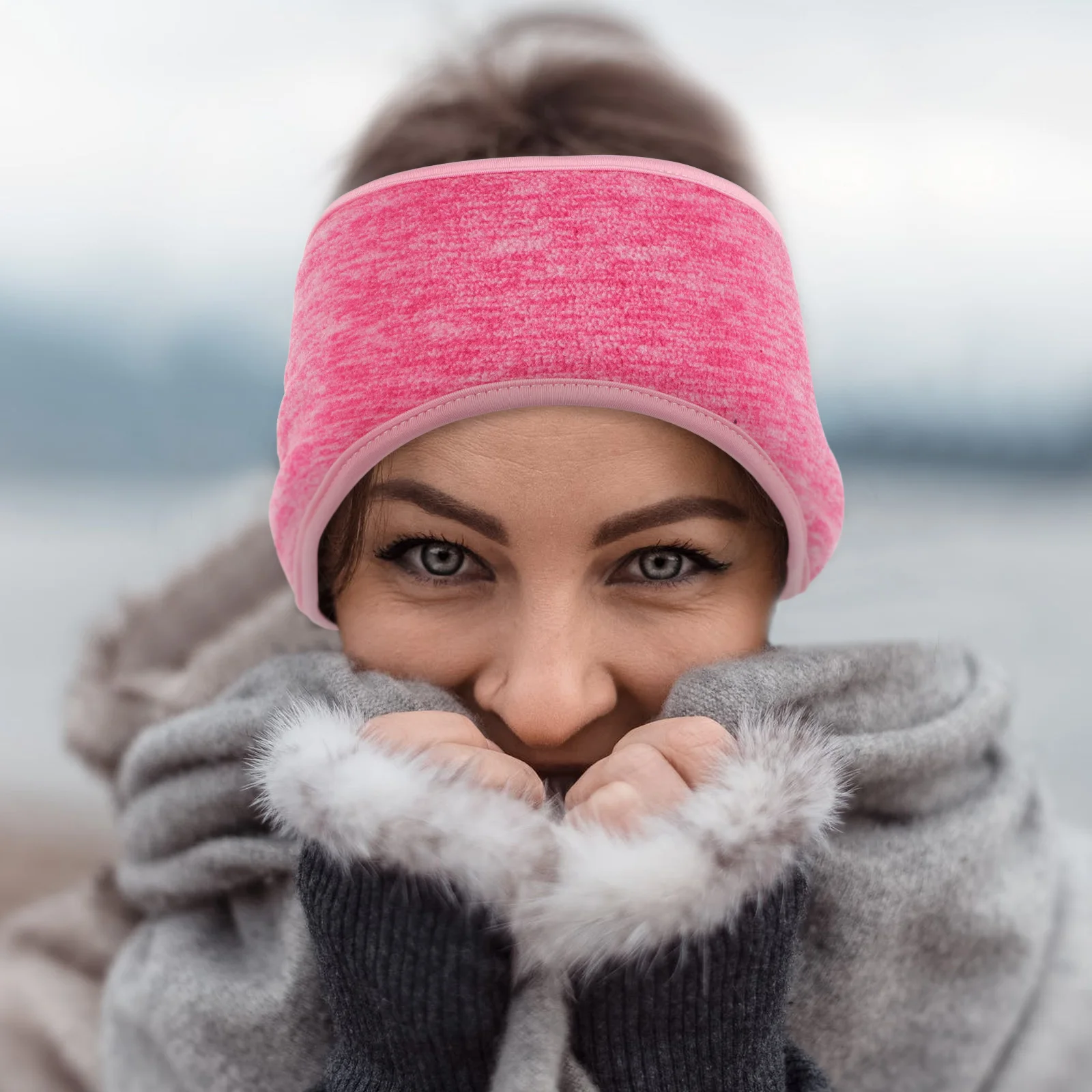 

2Pcs Windproof Ear Warmer Headbands Unisex Elastic Breathable Sports Hairbands for Outdoor Running Fitness Warm Keeping Bands