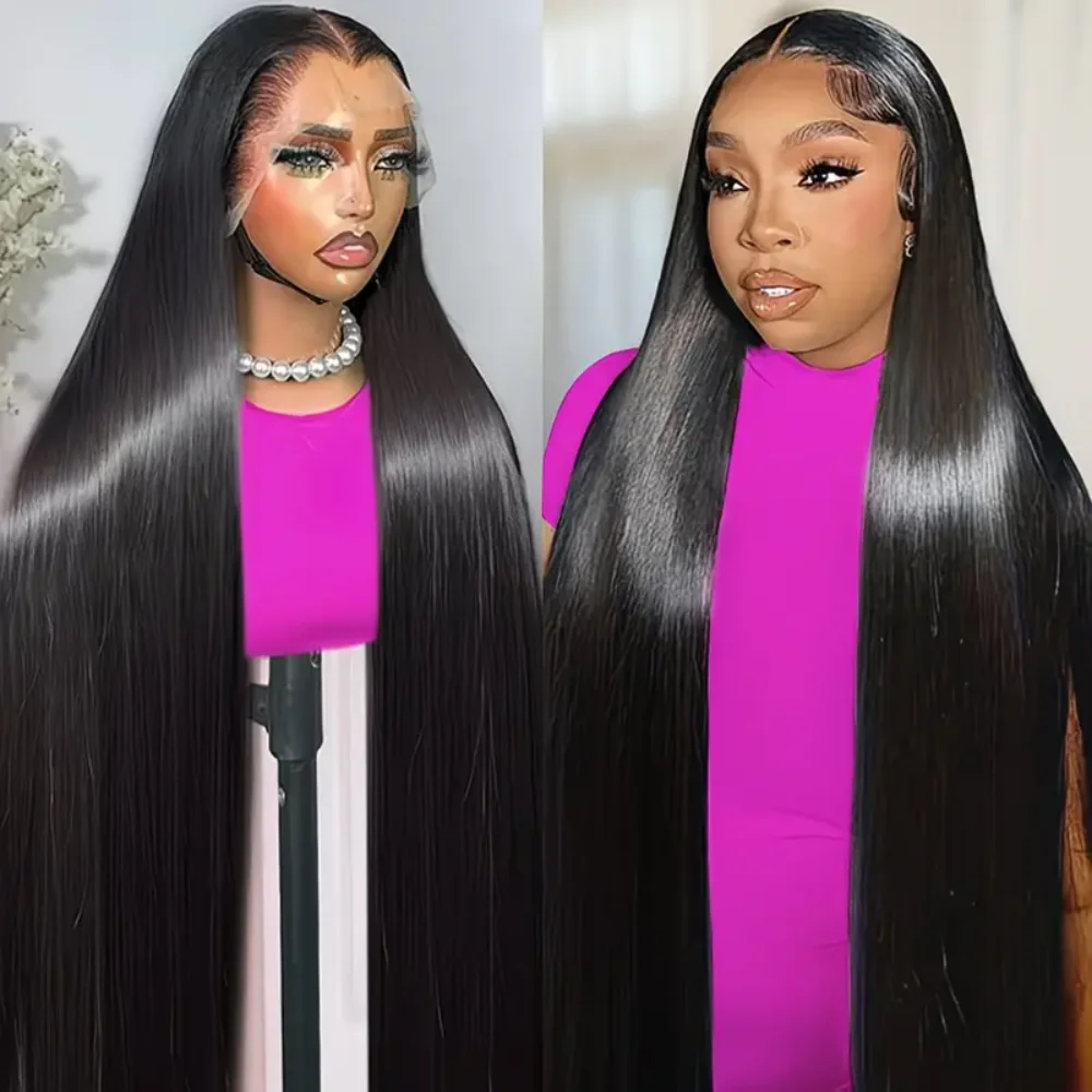 220 Density 13X6 HD Lace Straight Human Hair Wigs Frontal Human Hair Swiss Lace 100% Human Hair For Women 2-5 Days Dalivery