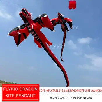 HFLY 新品上市 大型 13 公尺綠色飛龍風箏線 成人款 高品質防撕裂尼龍表演動物風箏吊墜 10 最佳銷售 龍風箏 - №7