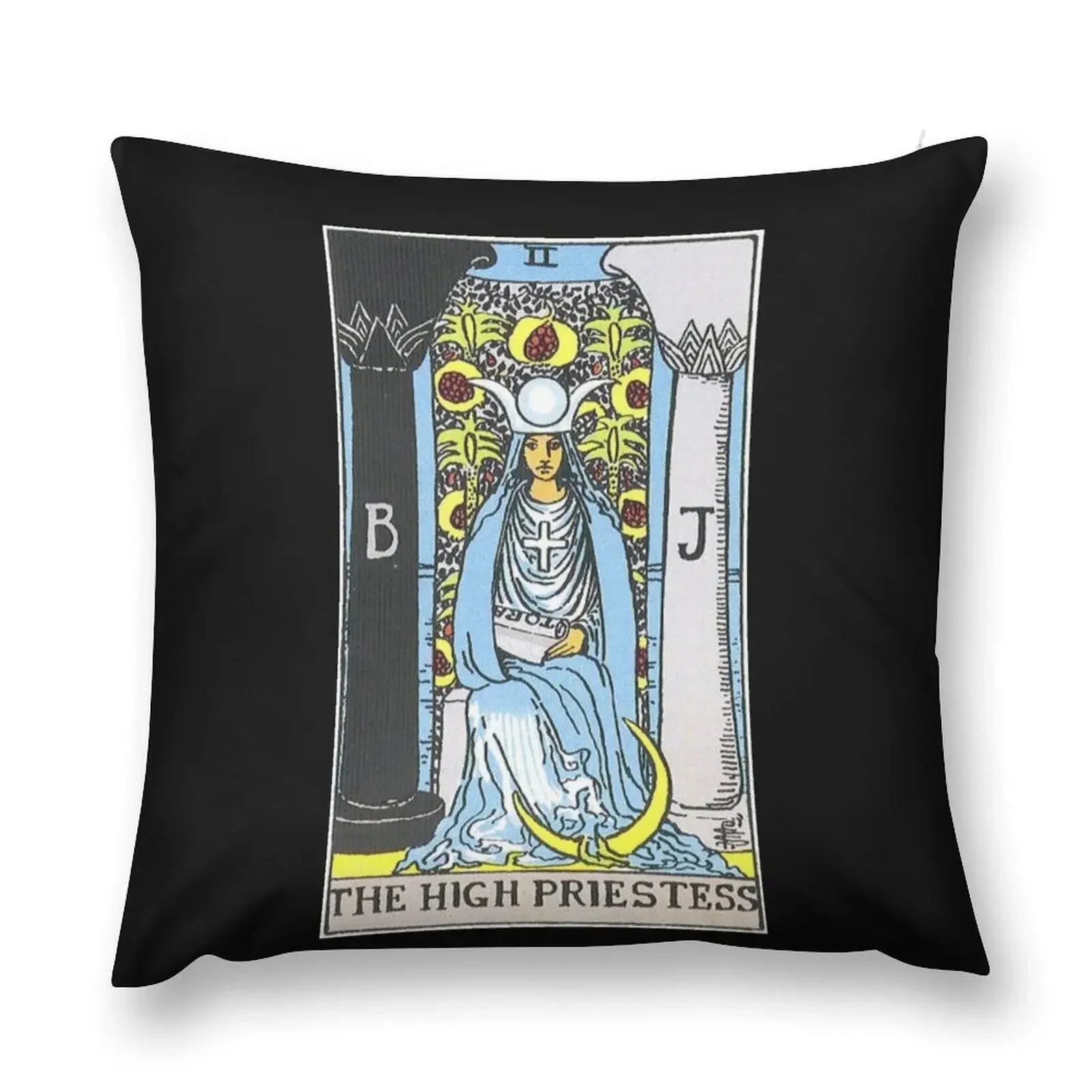 

High Priestess Tarot Throw Pillow Pillow Cases Decorative Sofa Cushion Custom Cushion pillow