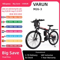 Varun M26-3 Adult EBike Urban Commuting 26*4 Inch Fat Tires  Road  Electic Bicycle 48V7.8Ah 250W Mountain Electic Bike