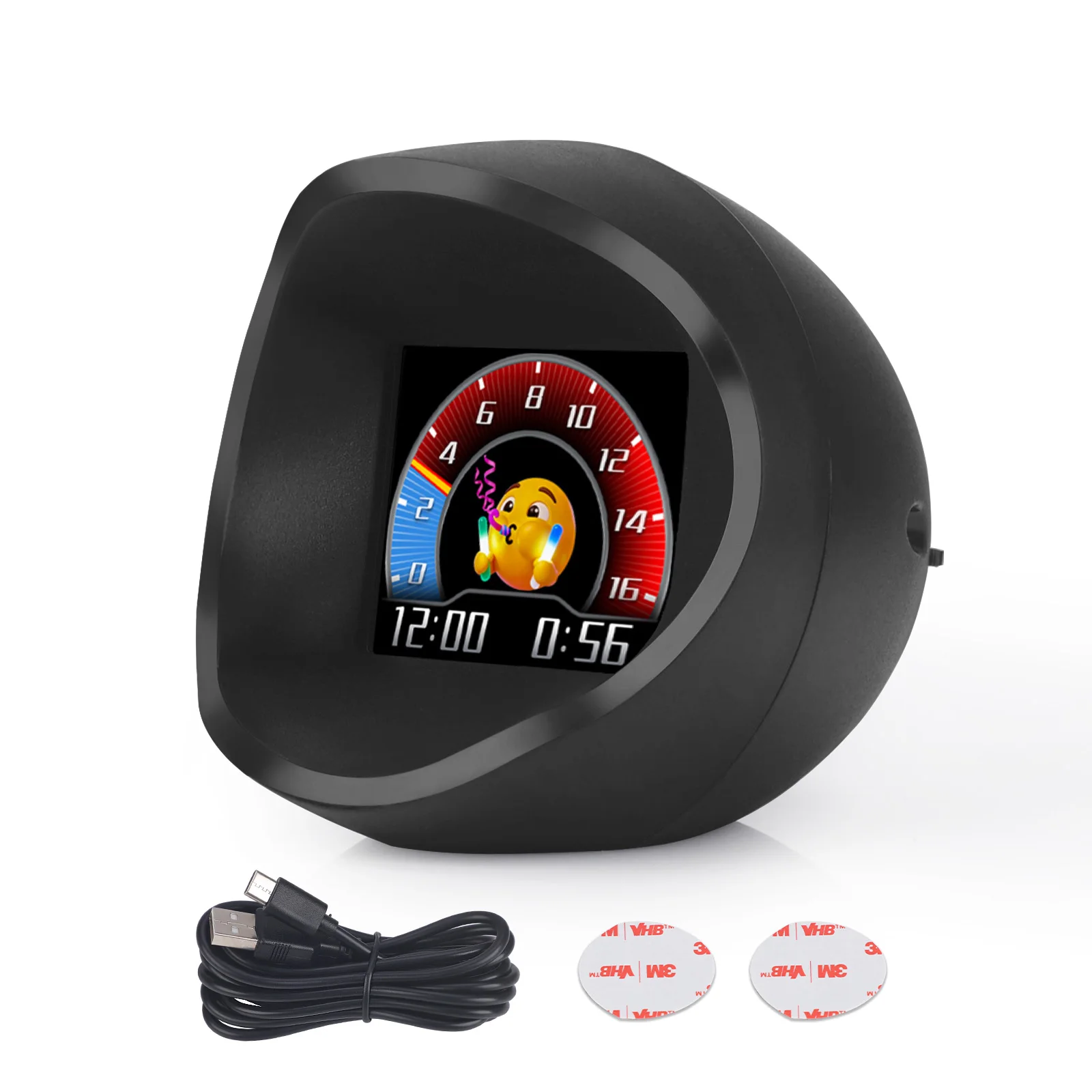 Head-up Display GPS Car HUD Multiple Dynamic Expressions Vehicle Speed/Mileage/Altitude/Clock/Speedometer For Universal All Car