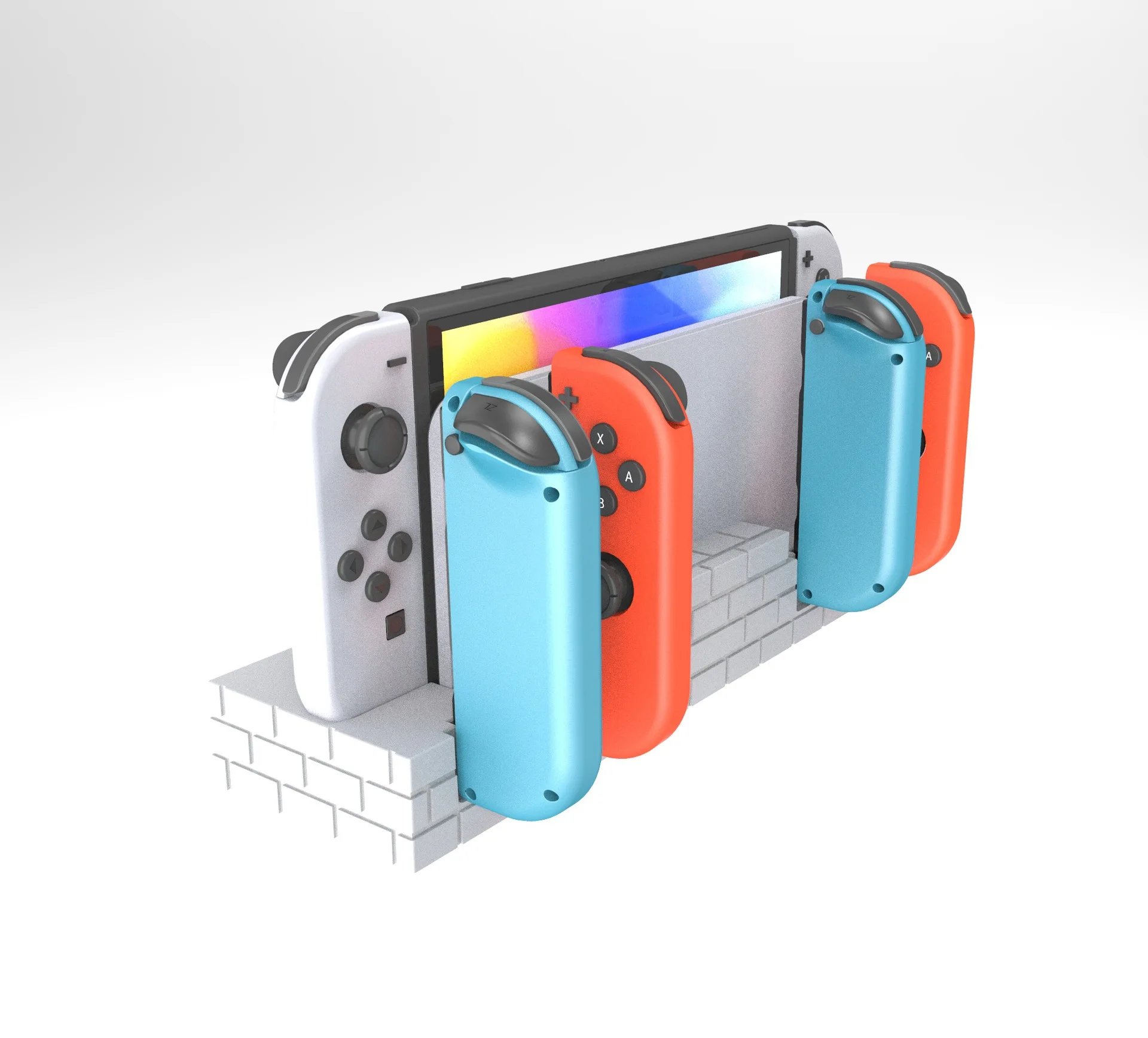 

Держатель зарядного устройства OLED для переключателя, ручка Joy-Con, кронштейн для зарядки, сиденье, ящик для хранения игровых карт для Nintendo Switch OLED Base