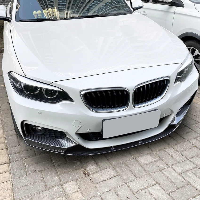 

4 шт. передний бампер сплиттер для губ для BMW 2 серии F22 F23 M235i M240i 220i 228i 230i M-Sport 2014-2021 автомобильный спойлер Canard Bodykits