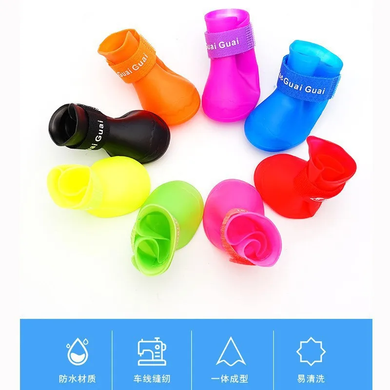 

Hot-Selling Pet Shoes Non-Slip Anti-Slip Rainproof Outdoor Wear-Resistant Small and Medium Dog Shoes