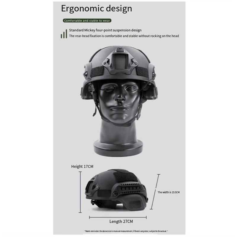 A16R-Para mich2000 capacete leve e fácil de treinar multifuncional para cs game player capacete de proteção