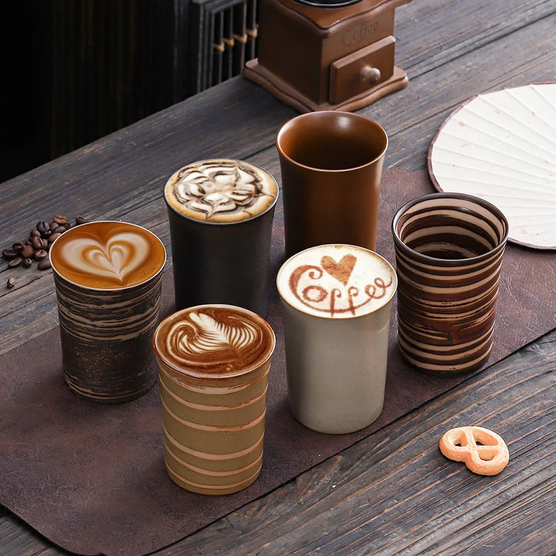 Retro Ceramic Coffee Cup Creative Rustic Style Mug Suitable For Home Use Guesthouses Restaurants And As Latte Art Or A