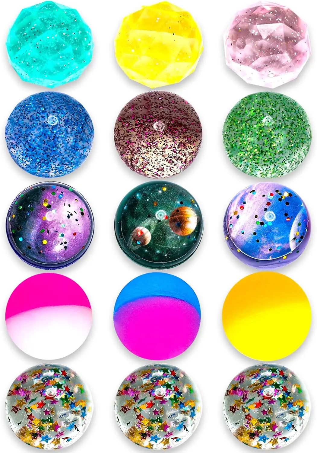 

15 шт. надувные шарики для детей с сумкой для хранения, 5 стилей, 32 мм надувные шарики, объемные прыгающие шарики для детей, сувениры на день рождения, Goodi