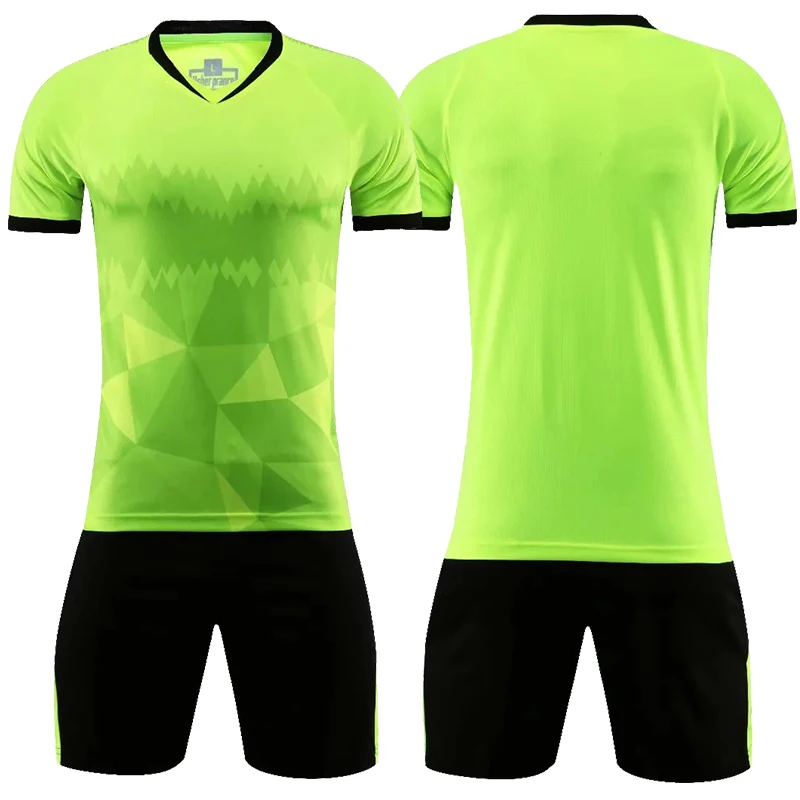 Customize Soccer Jersey Set Adult and Kids boy DIY football uniform jerseys set suits short sleeve Team Blank Sports Clothes