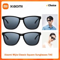 Xiaomi Mijia Classic Square Sunglasses TAC Polarized Lenses Glasses Retro Light Frame Screwless UV Protection Driver Women Men