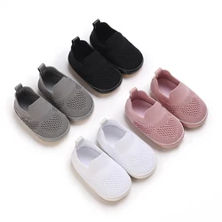 Baby Shoes Baby Girls Boys Toddler Comfortable Mesh Breathable Sneaker Boy Lazy Slip On First Walkers Newborn Crib Shoes