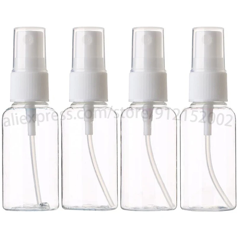 

50pcs 30ml Empty Clear Fine Mist spray bottle Plastic Mini Travel Bottle Refillable Makeup Sprayer Container for Perfume Liquids