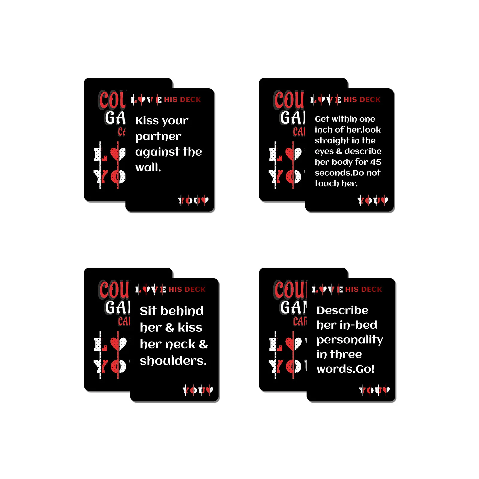بطاقة ألعاب للزوجين ذات سطح واحد - بطاقات تحدي العلاقة الحميمة للأزواج، بطاقة ألعاب ترفيهية لغرفة النوم والتاريخ الليلي #4