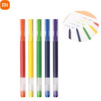 NEW Xiaomi Mijia Super Durable Colorful Writing Sign Pen 5 Colors Mi Pen 0.5mm Gel pen Signing Pens For School Office Drawing