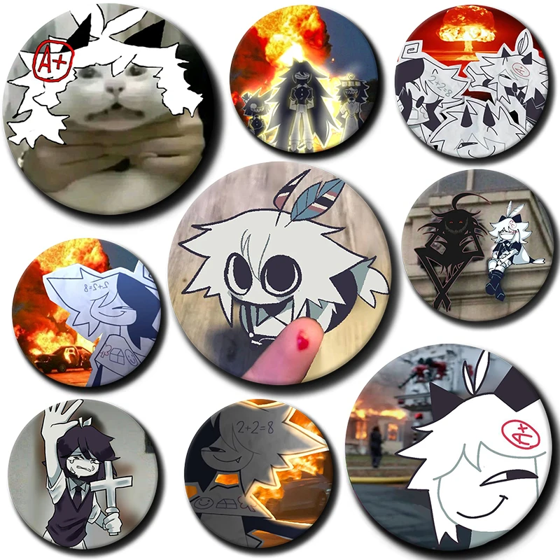 

58mm Cartoon Character Claire Engel Soft Button Pin Badge Anime FPE Brooch Creative Badge for Backpack Clothes Decoration Gift