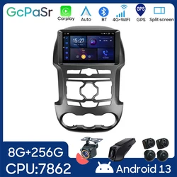 Auto Android per Ford Ranger 3 2011 - 2015 autoradio navigazione GPS lettore Stereo multimediale IPS Carplay BT 5G WIFI No 2din DVD