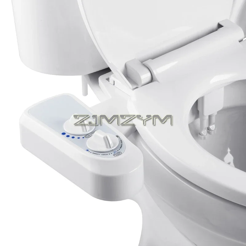 Portable Bidet for Toilet - Bidet Toilet Seat Attachment with Water Pressure Control, Self-Cleaning Dual Nozzles, Non-Electric