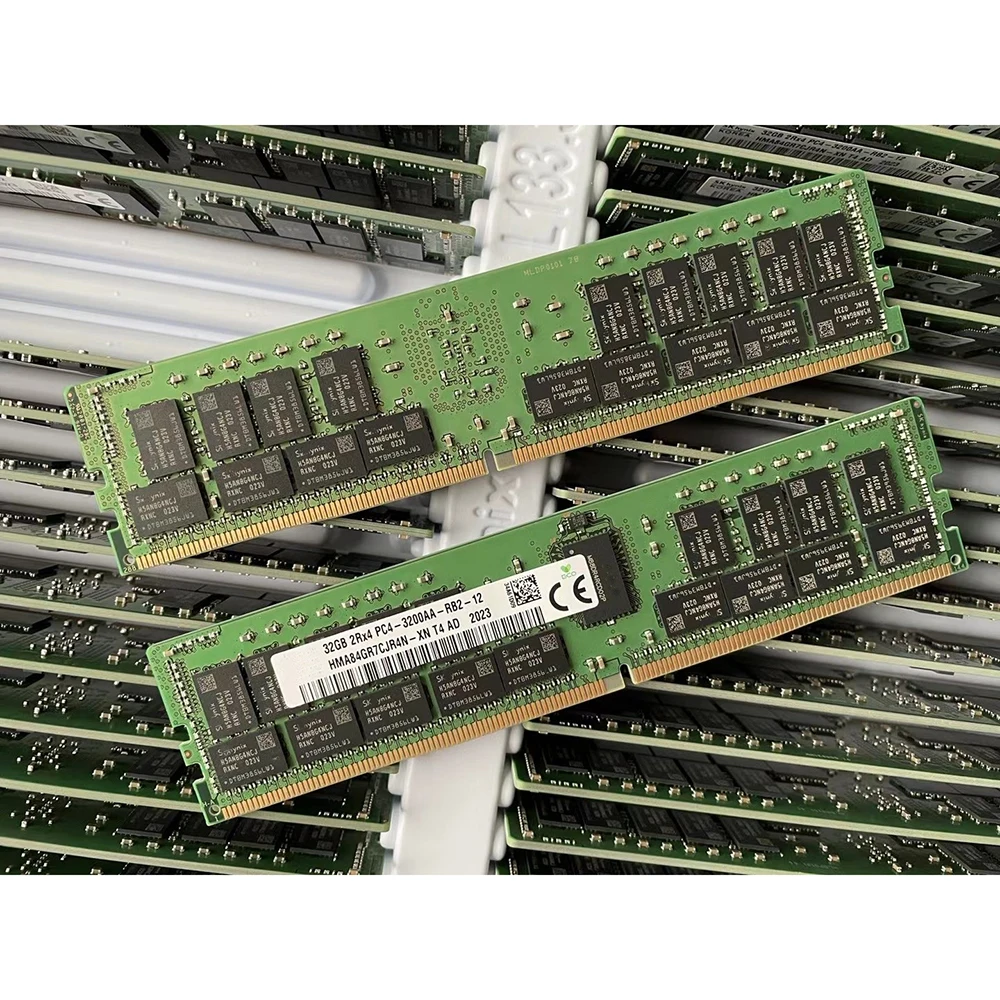 1Pcs For DELL R7525 R6515 R7515 T640 RAM 32GB 32G DDR4 3200MHz ECC REG 2RX4 Server Memory 3200