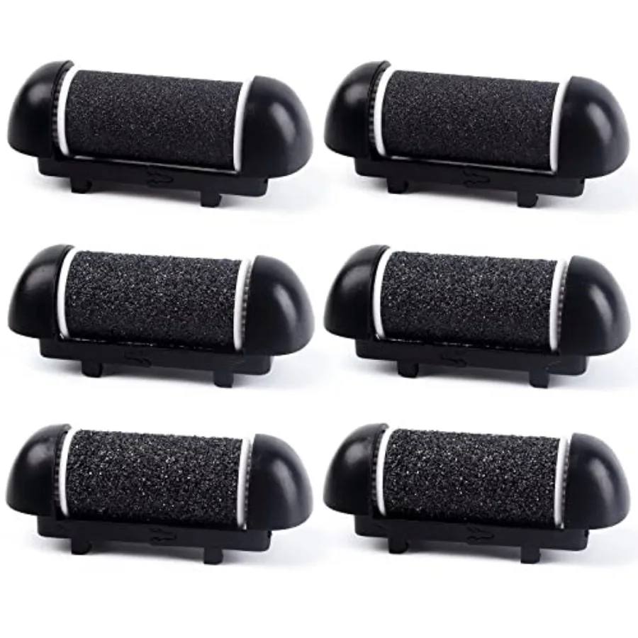 

6 PCS Replacement Roller Head for Electric Callus Remover - Feet Pedicure Kit Refill Rollers - Extra Coarse Regular Coarse Fine