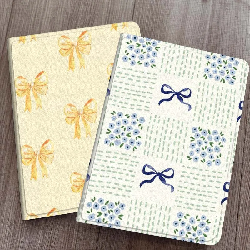 

Bow Retro Elegant Pattern For Samsung Galaxy Tab S7 S8 S9 S10 S11 FE Plus Lite Tablet Case