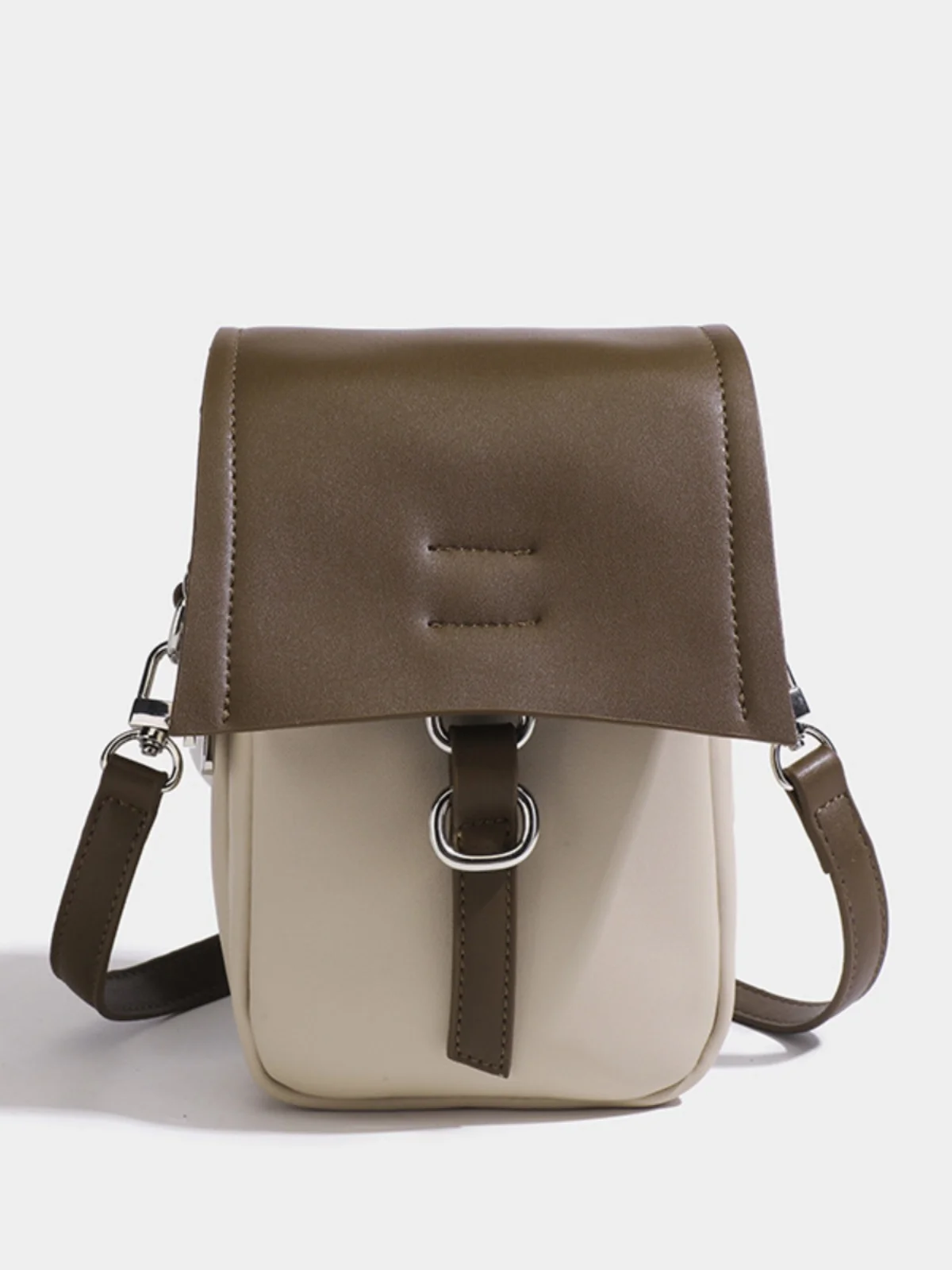 

Новая женская легкая сумка-кроссбоди 2023 года с цветовыми блоками, многослойная сумка для телефона и монет, элегантная, из мягкой искусственной кожи, на молнии