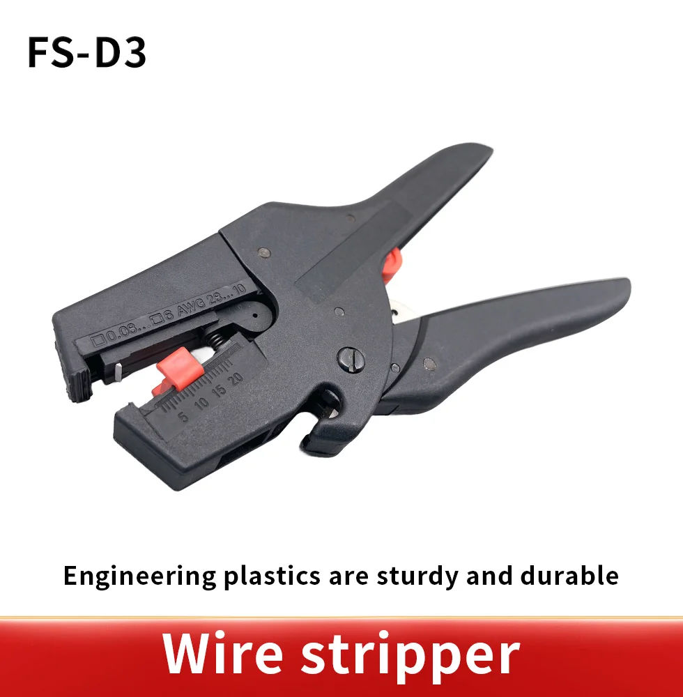 FS-D3 Self-Adjusting insulation Wire Stripper range 0.08-6mm2 With High Quality wire stripping Cutter Range 0.08-2.5mm